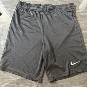 Nike Gray Athletic Shorts Lightweight Moisture-Wicking